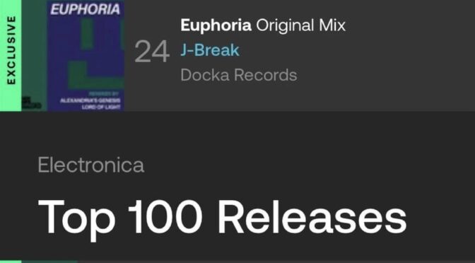 J-Break “Euphoria” debuts on Beatport Hype & Release charts